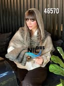 شال نخ حریر ویسکوز مجلسی وارداتی کد nil46570