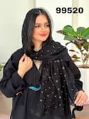 شال نخی پلیسه طلاکوب دور دانتل کد nil99520
