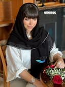 روسری ژورژت درختی نگینی کد nil050950