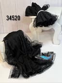 شال تور حاشیه دانتل نسا کد nil34520