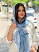 شال حریر ابریشم طرح ماهی وارداتی کد nil200530