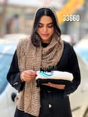 شال حصیری پاییزه نخ ابریشم کد nil33660