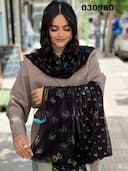 شال تور پاپیون طلاکوب کد nil030980
