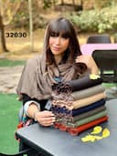 شال پاییزه نیلگون وارداتی کد nil32030
