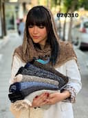 شال حریر پلیسه وارداتی کد nil020310