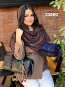 شال مخمل لمه خطی دلارام کد  nil31800
