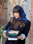 روسری نخ ابریشم ژاکارد کد NIL33790