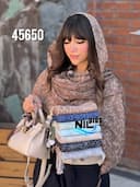 شال نخی برفکی گیوا کد nil45650