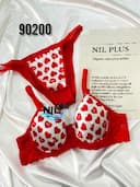  ست اسفنجی ساتن قلب قرمز nil90200
