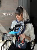 روسری پاییزه نخ پنبه الین کد nil70270