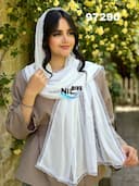شال کرپ حریر نگینی گیپور کد nil97290