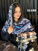 روسری نخ پنبه پاییزه شنیز کد nil31150