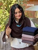 شال کبریتی پاییزه دور ریش کد nil33150