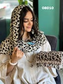 شال برشکا پلنگی لمه کد nil08010