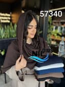 شال تابستانه پلیسه دور ریش کد nil57340