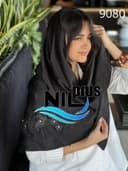 روسری کوپرا کار شده نگینی کدnil9080