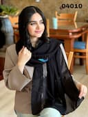 شال ژورژت درختی نگین گیپور کد nil04010