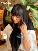 روسری ژورژت درختی نگینی کد nil070350
