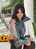 روسری ژورژت درختی پریاز کد nil59270