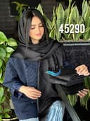 روسری نخ ژاکارد دور ریش کد nil45290