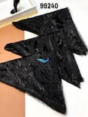 روسری مخمل سه گوش دور گیپور کد nil99240