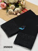 روسری کرپ حریر دور دانتل کد nil35900