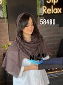 شال کنفی حصیری لمه قابدار کد nil58480