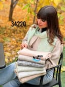 شال موهر وارداتی لیا کد nil34220