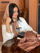 روسری نخی میله ای ساویز کد nil06050