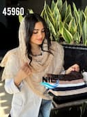 شال تور پاپیون حاشیه دانتل کد nil45960