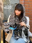 شال کنفی پلنگی سلاله کد nil46310