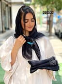 روسری وال اسلپ نگینی حاشیه گیپور کد nil080530