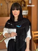 روسری ژورژت درختی نگین گیپور کد nil070380