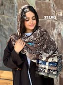 شال ژورژت درختی کمند کد nil33160