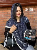 روسری نخ پنبه پاییزه نرگس کد nil34190