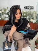 شال ژورژت درختی نگینی کد nil46200