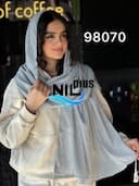 شال پفکی طرح دار کد nil98070