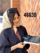 مینی اسکارف عنکبوتی دو لایه حاشیه دانتل کد nil46630