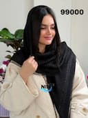 روسری نخی پلیسه حاشیه گیپور کد nil99000