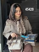 روسری ژورژت درختی کد nil45420