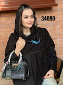 روسری ژورژت درختی اکلیلی حاشیه دانتل کد nil34890