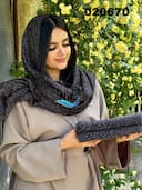 شال پلیسه برفکی روشنا کد nil020670