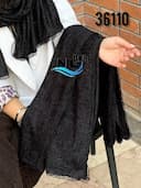 شال مخمل حاشیه دانتل کد nil36110