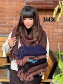 شال الیاف کنفی ریشه دار وارداتی کد nil34430