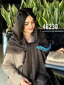 روسری نخ  ژاکارد دور ریش نفیس کد nil46230