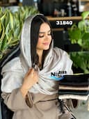 شال ژاکارد طرح پتینه نیلگون کد nil31840