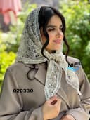 روسری سه گوش گیپور پاپیون حاشیه دانتل کد nil020330