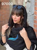 شال نخ پلیسه پانچی کد nil97000