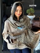 شال نخ پنبه پاییزه نیلای کدnil31770