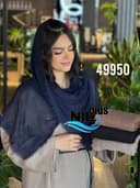 شال کنفی پلیسه دور ریش کد nil49950